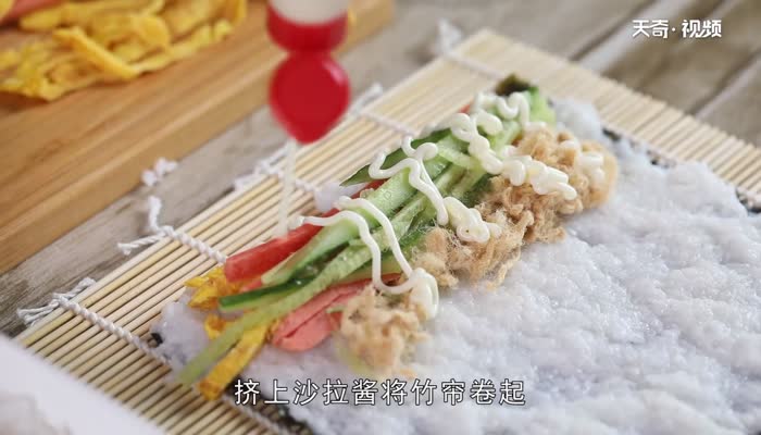 紫菜包饭做法步骤：7